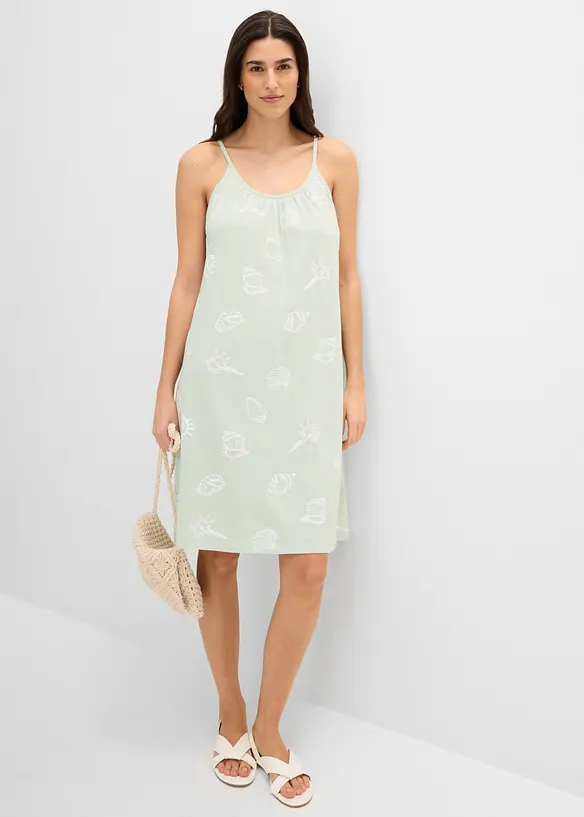 Robe d&eacute;bardeur en jersey coton, bonprix