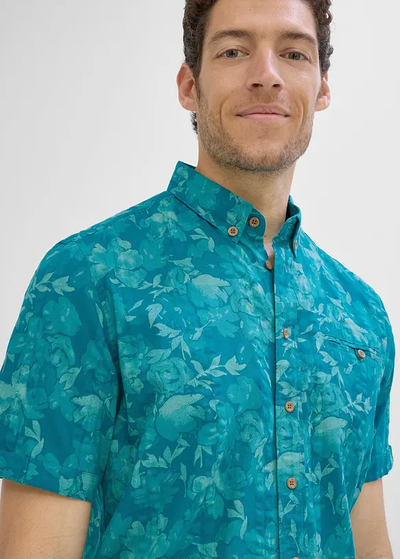 Chemise manches courtes en seersucker, bonprix
