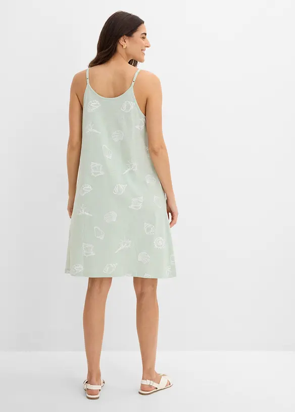 Robe d&eacute;bardeur en jersey coton, bonprix