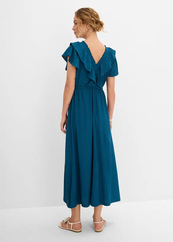 Robe longue &agrave; volants, bonprix