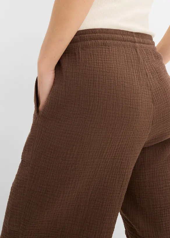 Schlupf-Bermuda aus Musselin, bonprix