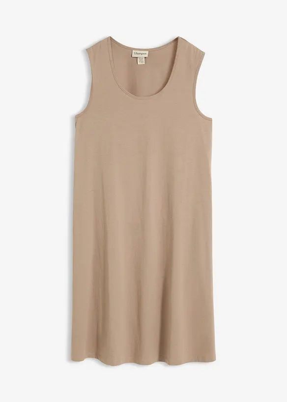 Robe sans manches en jersey coton, bonprix