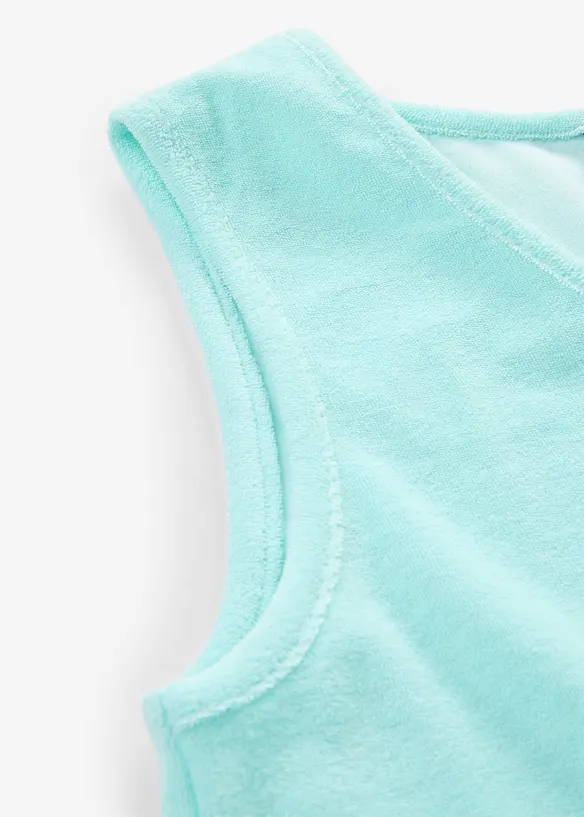 Robe trap&egrave;ze en tissu &eacute;ponge, bonprix