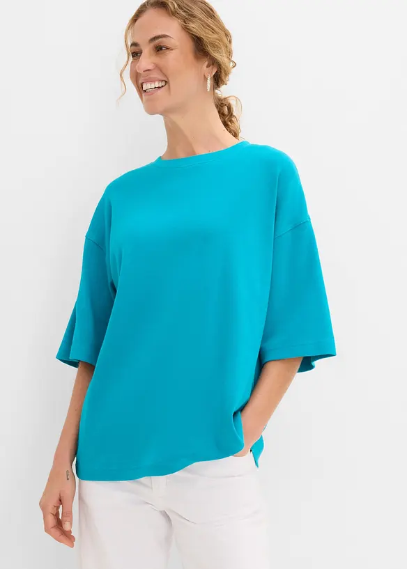 Oversize-Shirt aus reiner schwerer Bio-Baumwolle, bonprix