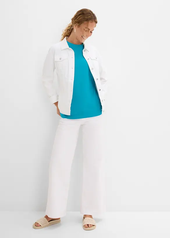 Oversize-Shirt aus reiner schwerer Bio-Baumwolle, bonprix