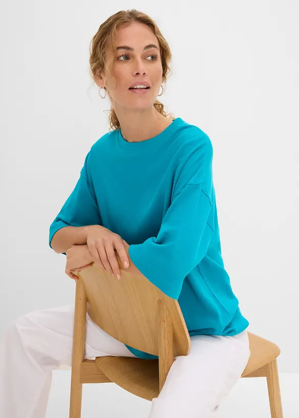 Oversize-Shirt aus reiner schwerer Bio-Baumwolle, bonprix