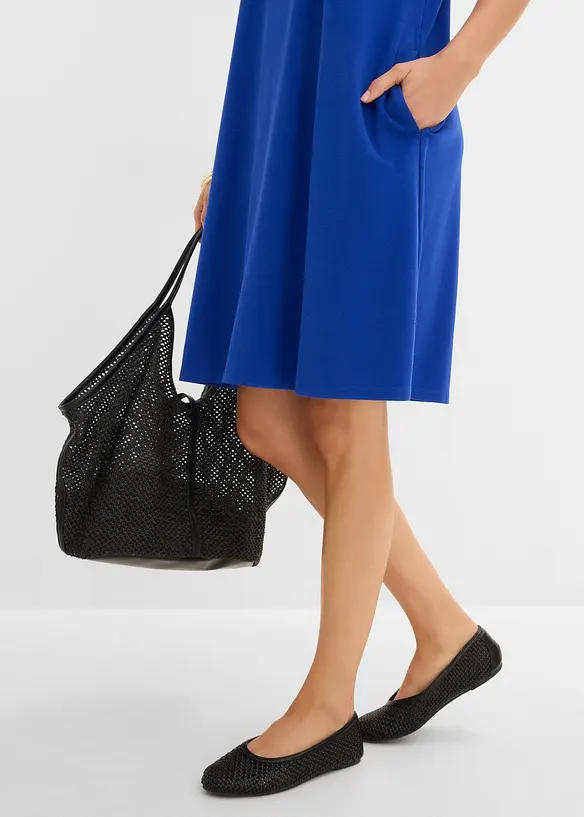 Robe en jersey, coupe trap&egrave;ze, bonprix