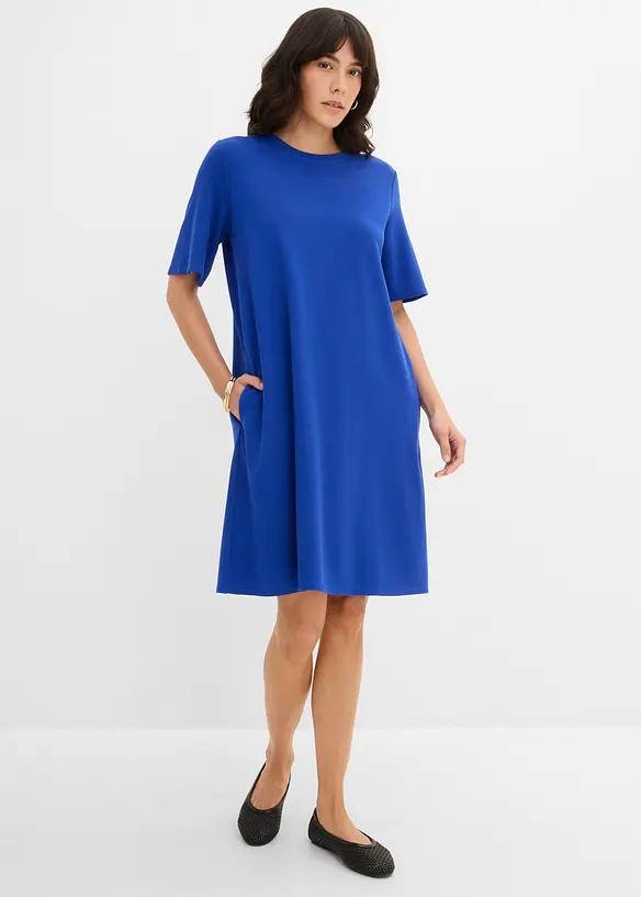 Robe en jersey, coupe trap&egrave;ze, bonprix