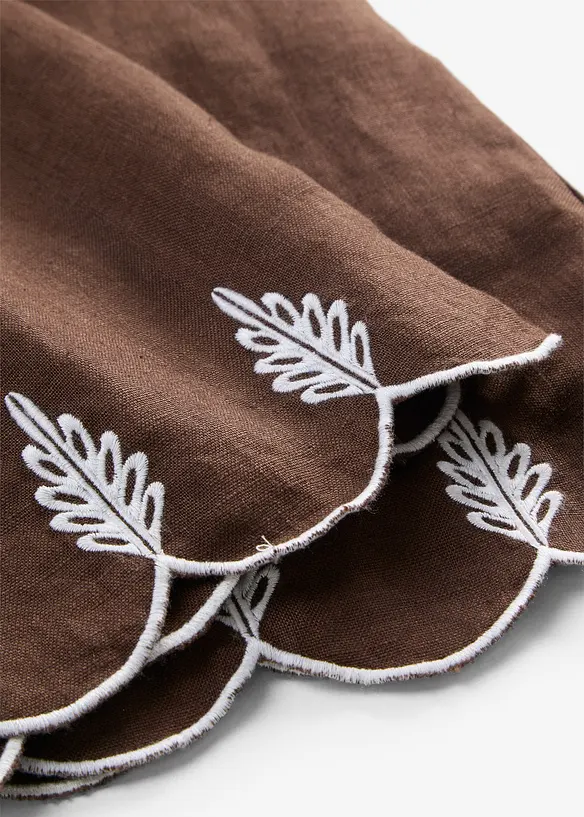 Leinen-Culotte mit G&uuml;rtel (2 tlg. Set), bonprix