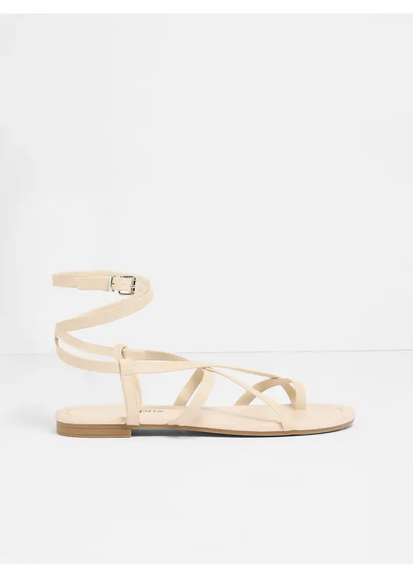 Sandales &agrave; lani&egrave;res, bonprix