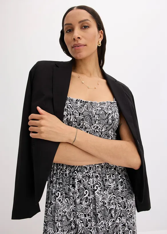 Robe &agrave; bretelles en viscose extensible, bonprix