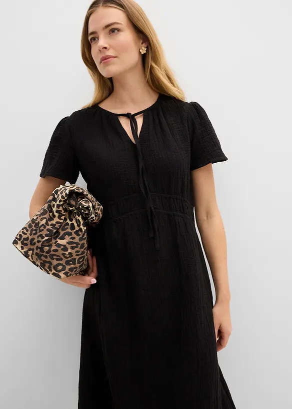 Robe tunique en gaze de coton, bonprix
