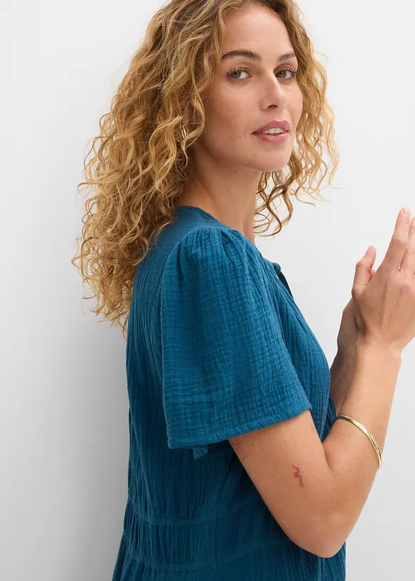 Tunika-Kleid aus Musselin, bonprix