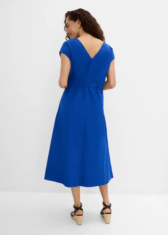 Robe en popeline de coton avec cordon, bonprix