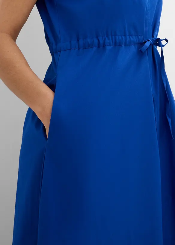 Robe en popeline de coton avec cordon, bonprix