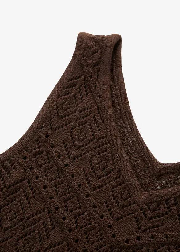 Top en maille ajour&eacute;e, bonprix