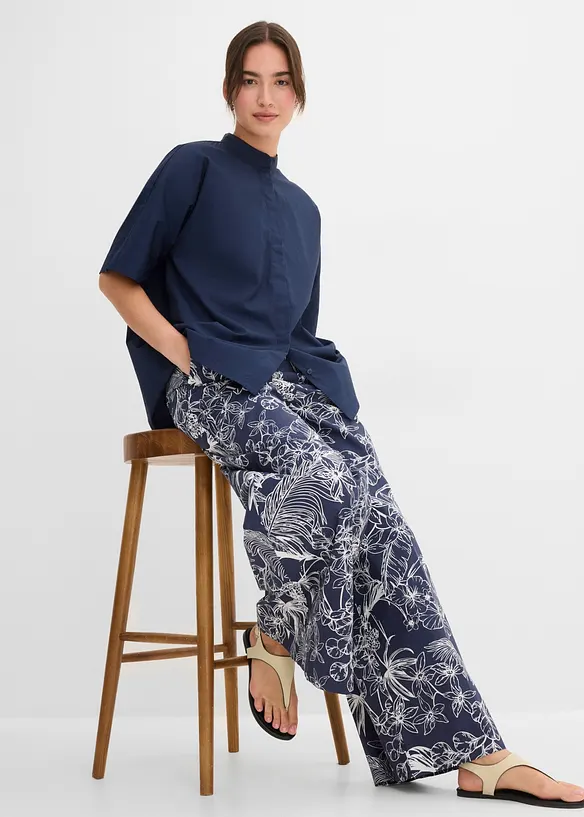 Marlenehose aus reiner Baumwolle, bonprix