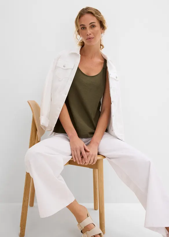 Tanktop aus reiner Bio-Baumwolle, bonprix
