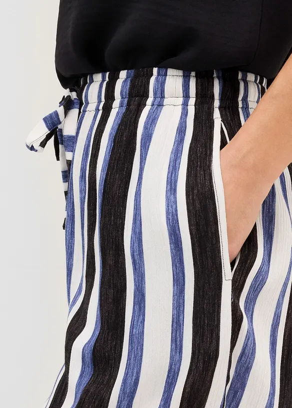 Short &agrave; taille &eacute;lastiqu&eacute;e en viscose, bonprix