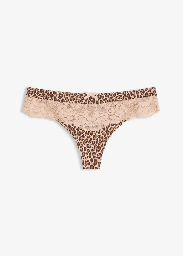 String Panty mit Leopardenmuster​, bonprix