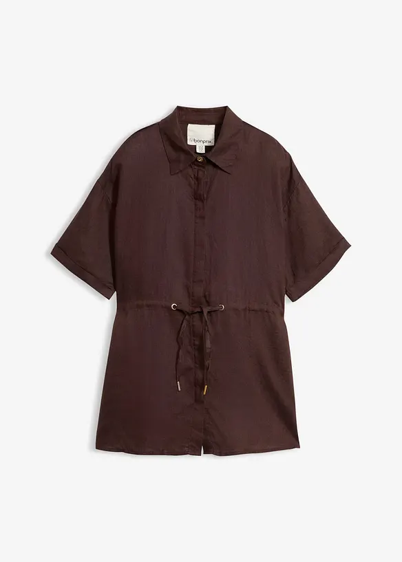 Longbluse aus reinem Leinen, bonprix