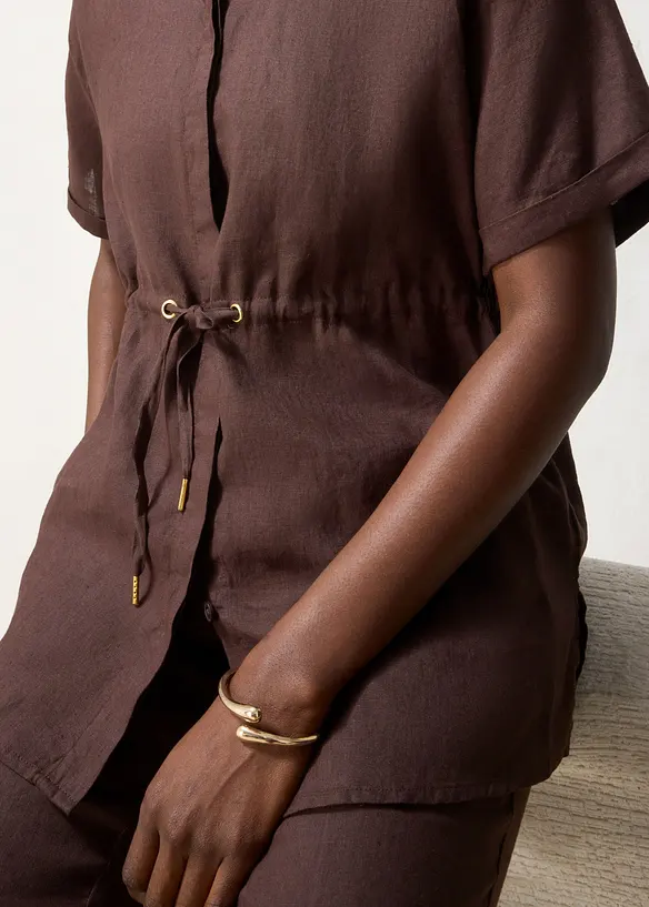 Longbluse aus reinem Leinen, bonprix