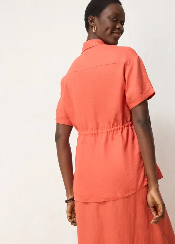 Longbluse aus reinem Leinen, bonprix