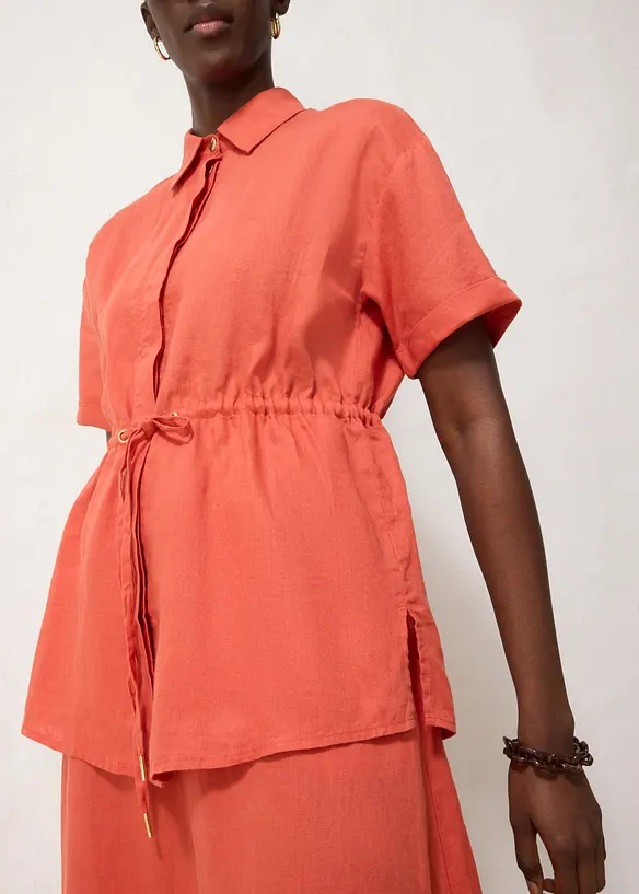 Longbluse aus reinem Leinen, bonprix