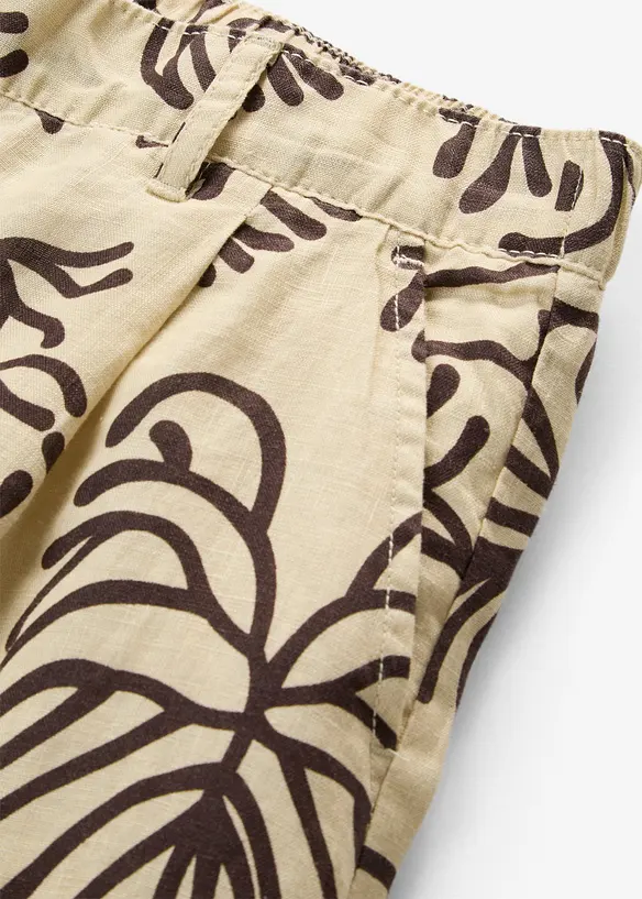 Marlenehose aus reinem Leinen, bonprix