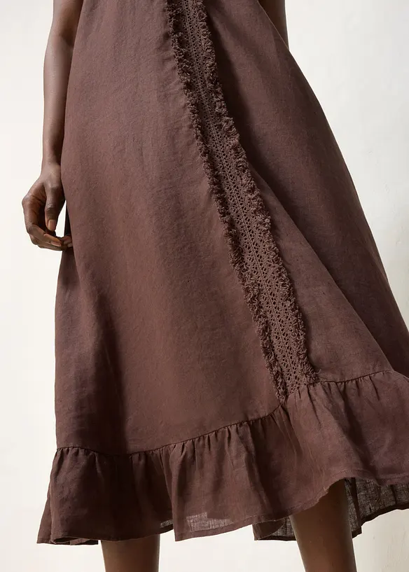 Maxikleid aus reinem Leinen, bonprix