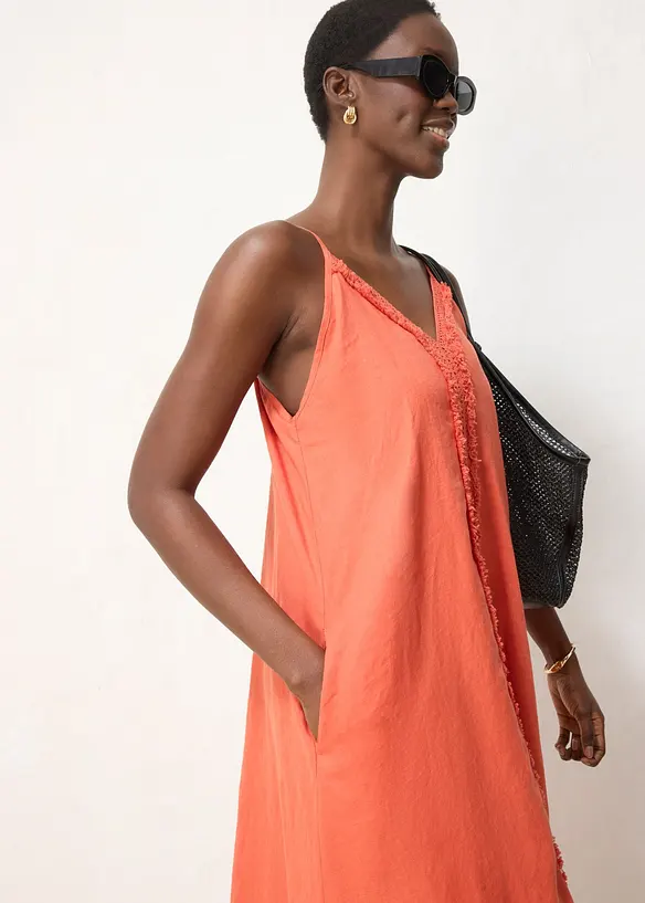 Robe longue 100% lin, bonprix