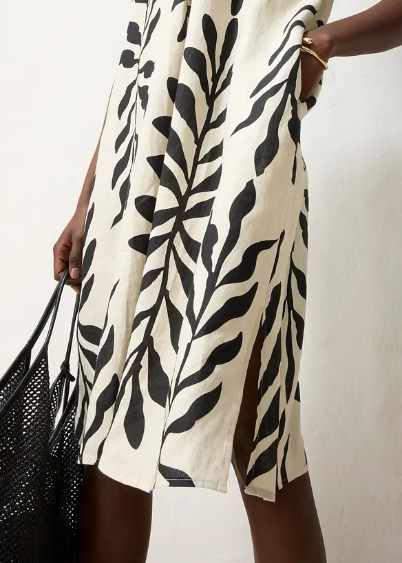 Robe caftan 100&nbsp;% lin, bonprix