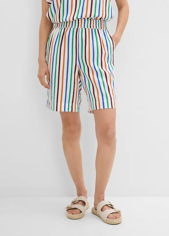 Bermuda en viscose m&eacute;lang&eacute;e, bonprix
