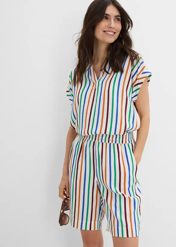 Bermuda en viscose m&eacute;lang&eacute;e, bonprix