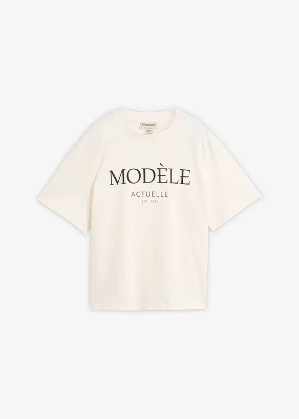 T-Shirt aus reiner schwerer Bio-Baumwolle, bonprix