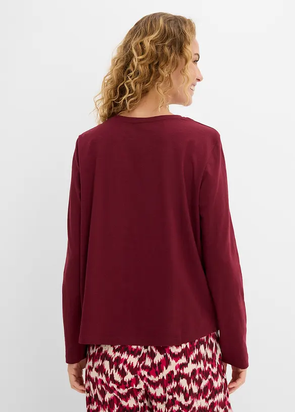 T-shirt &agrave; dentelle 100% coton, bonprix