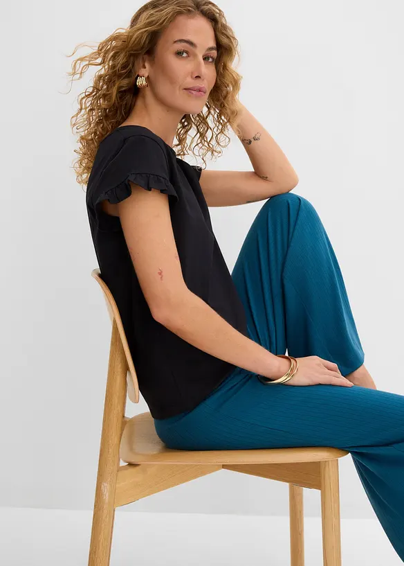 T-shirt &agrave; ruch&eacute;s, bonprix