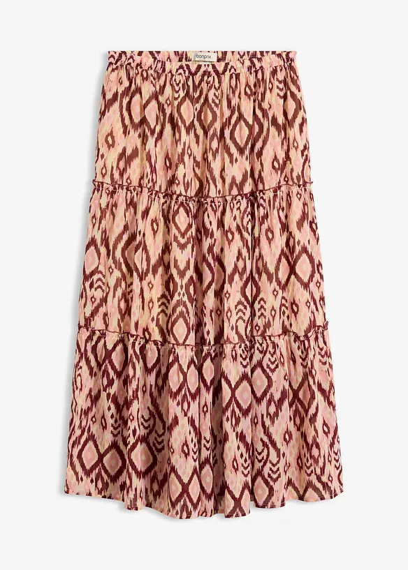 Stufenrock aus Chiffon, bonprix
