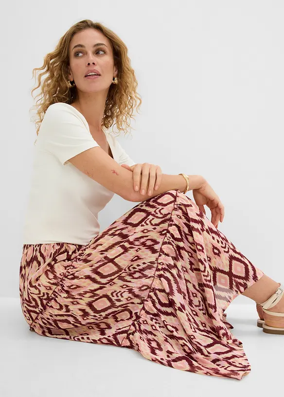 Stufenrock aus Chiffon, bonprix