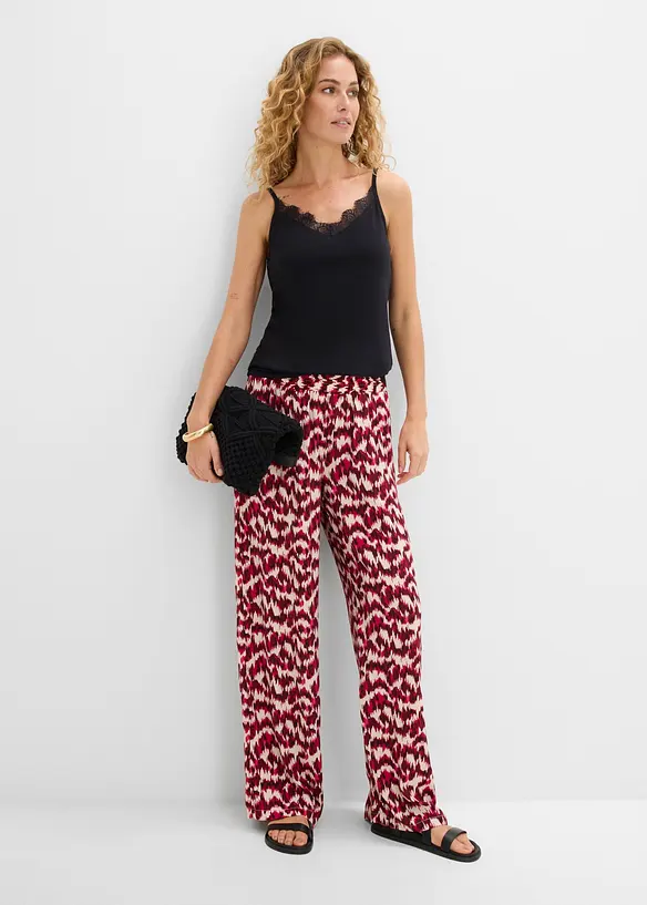 Lot de 2 tops &agrave; dentelle, bonprix