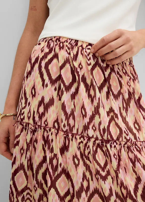 Stufenrock aus Chiffon, bonprix