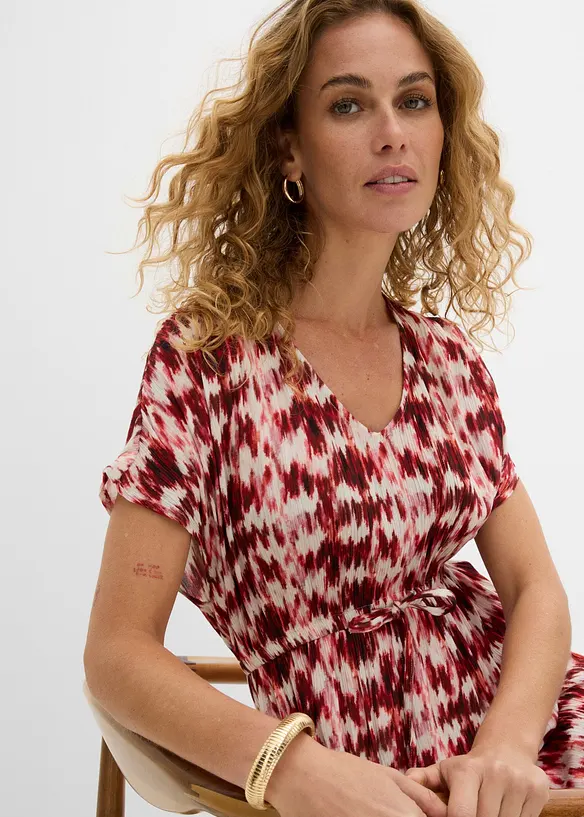 Maxikleid aus strukturierter Viskose, bonprix