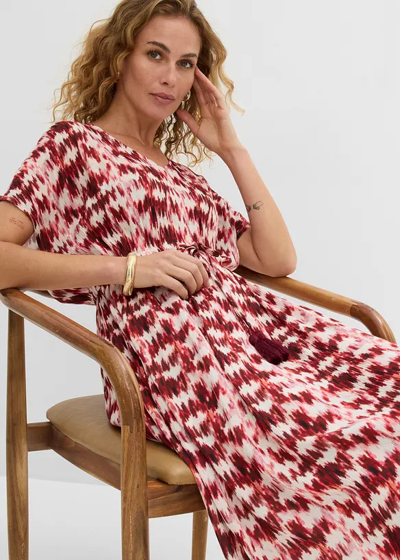 Maxikleid aus strukturierter Viskose, bonprix