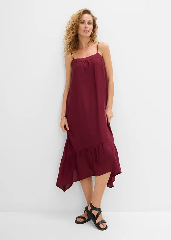 Midikleid aus flie&szlig;ender Viskose, bonprix