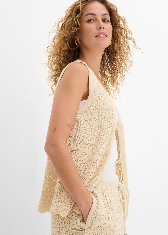 Ajour-Shorts aus Baumwoll-Mix, bonprix