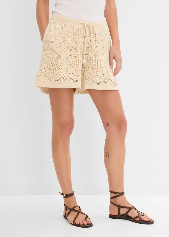 Ajour-Shorts aus Baumwoll-Mix, bonprix