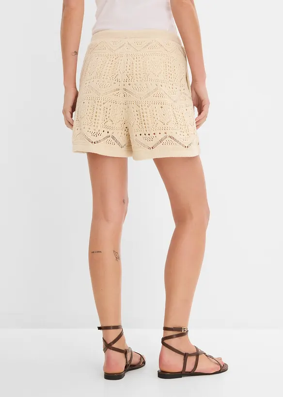 Ajour-Shorts aus Baumwoll-Mix, bonprix