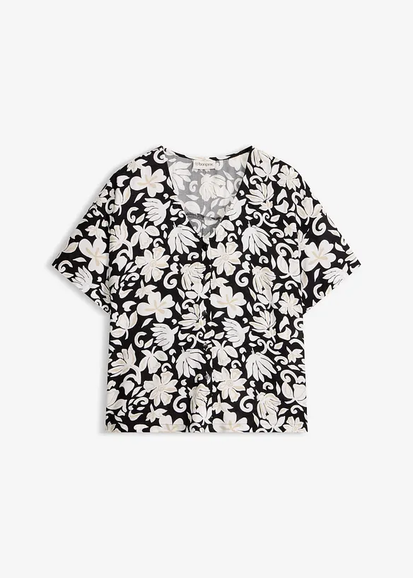 Chemisier manches courtes en viscose fluide, bonprix
