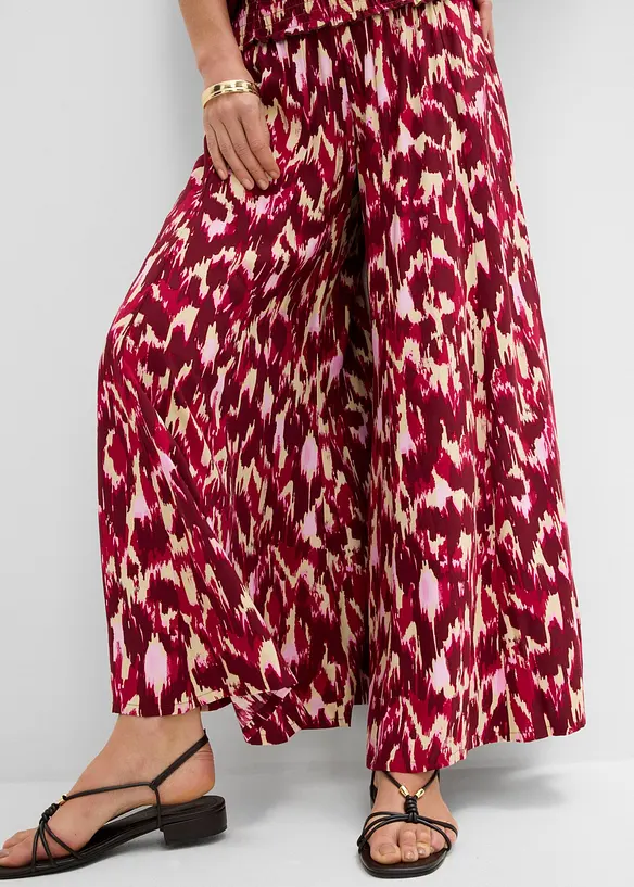 Pantalon palazzo en viscose fluide, bonprix