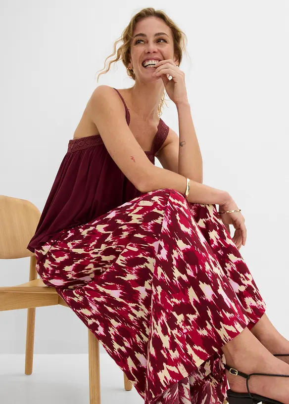 Pantalon palazzo en viscose fluide, bonprix